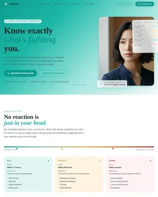 Allergy Testing Comparison Landing Page Template
