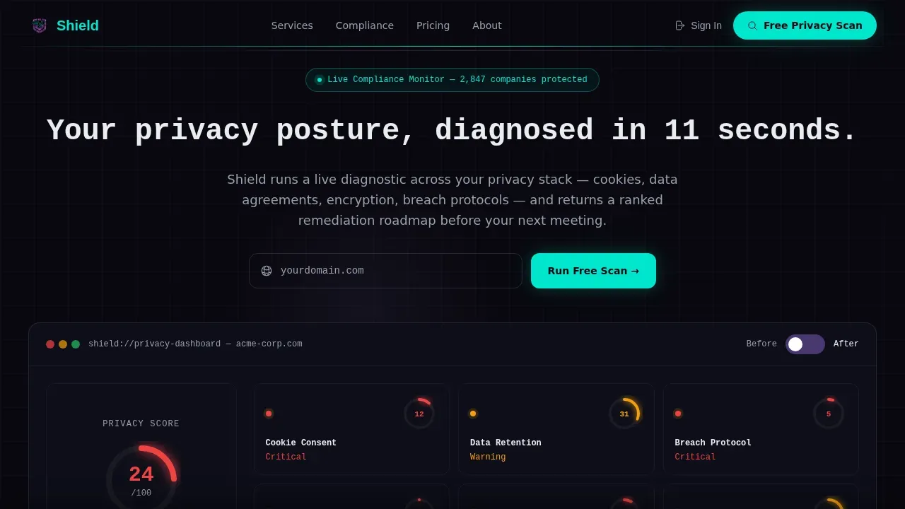 IT Services Company Privacy Policy Website Template