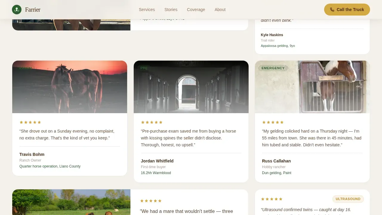 Premium Veterinary Care Landing Page Template
