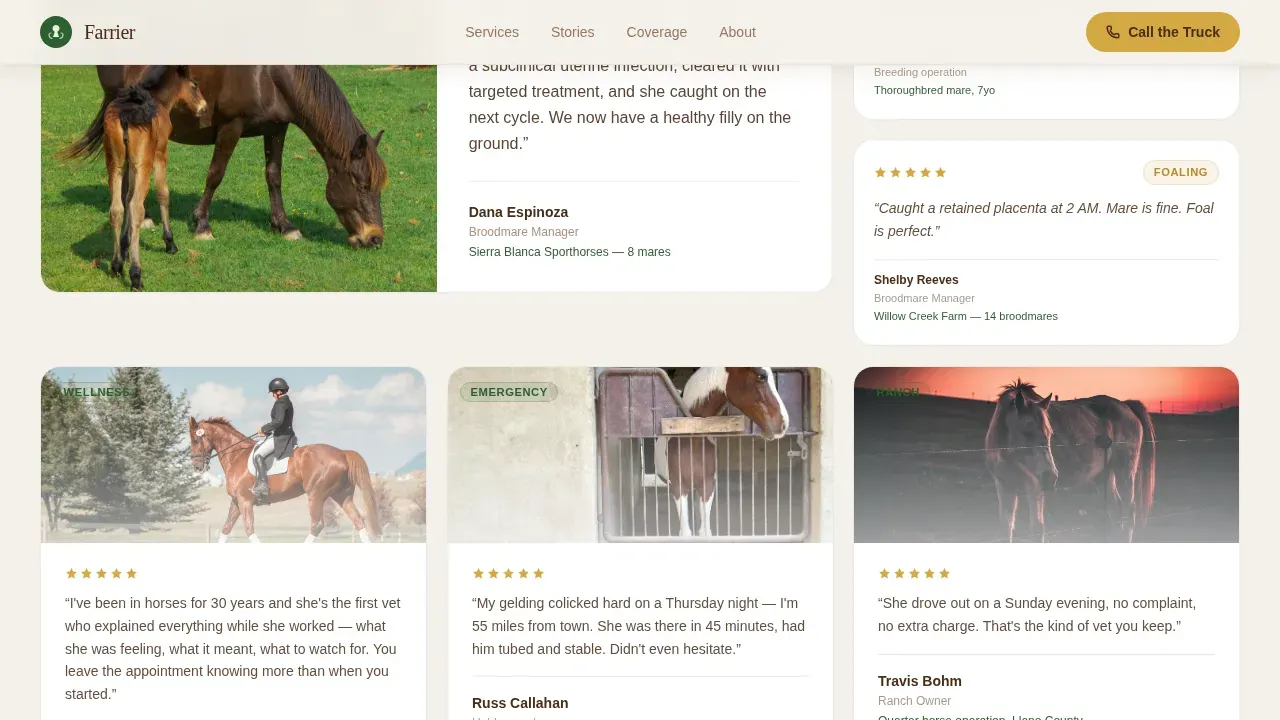 Premium Veterinary Care Landing Page Template