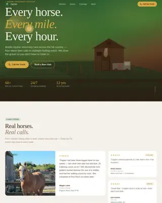 Premium Veterinary Care Landing Page Template