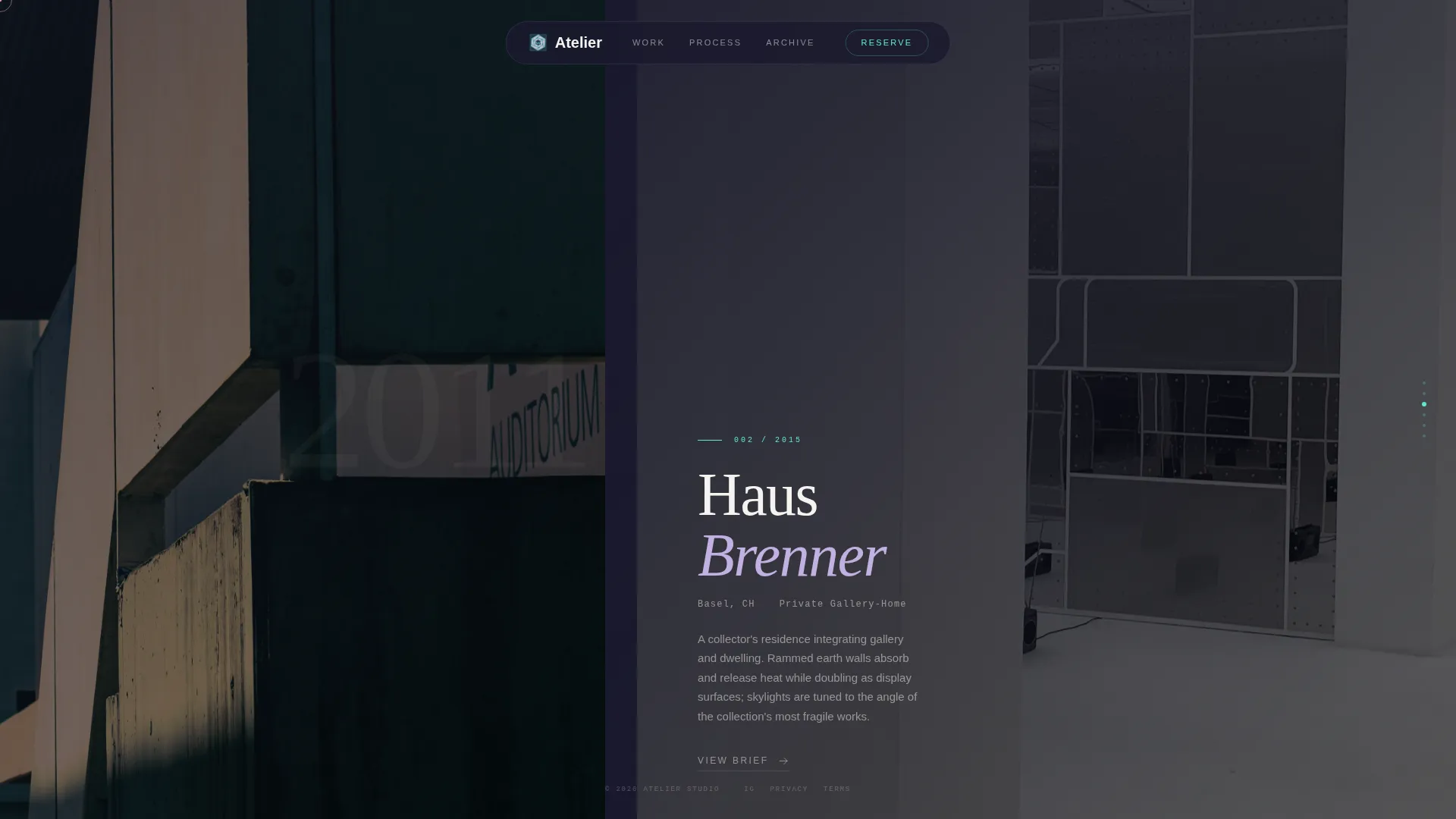 Architect Profile Pre-Launch Website Template