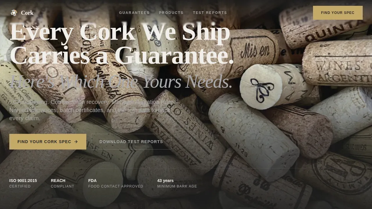 Industrial Manufacturer Landing Page Template | Guarantee-Led