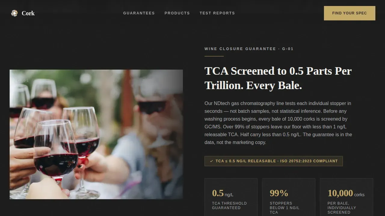 Industrial Manufacturer Landing Page Template | Guarantee-Led