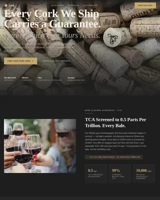 Industrial Manufacturer Landing Page Template | Guarantee-Led
