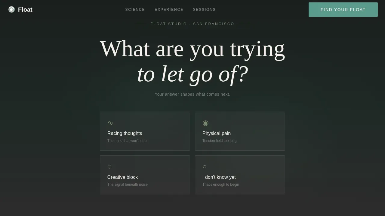 Wellness Modalities Booking Website Template
