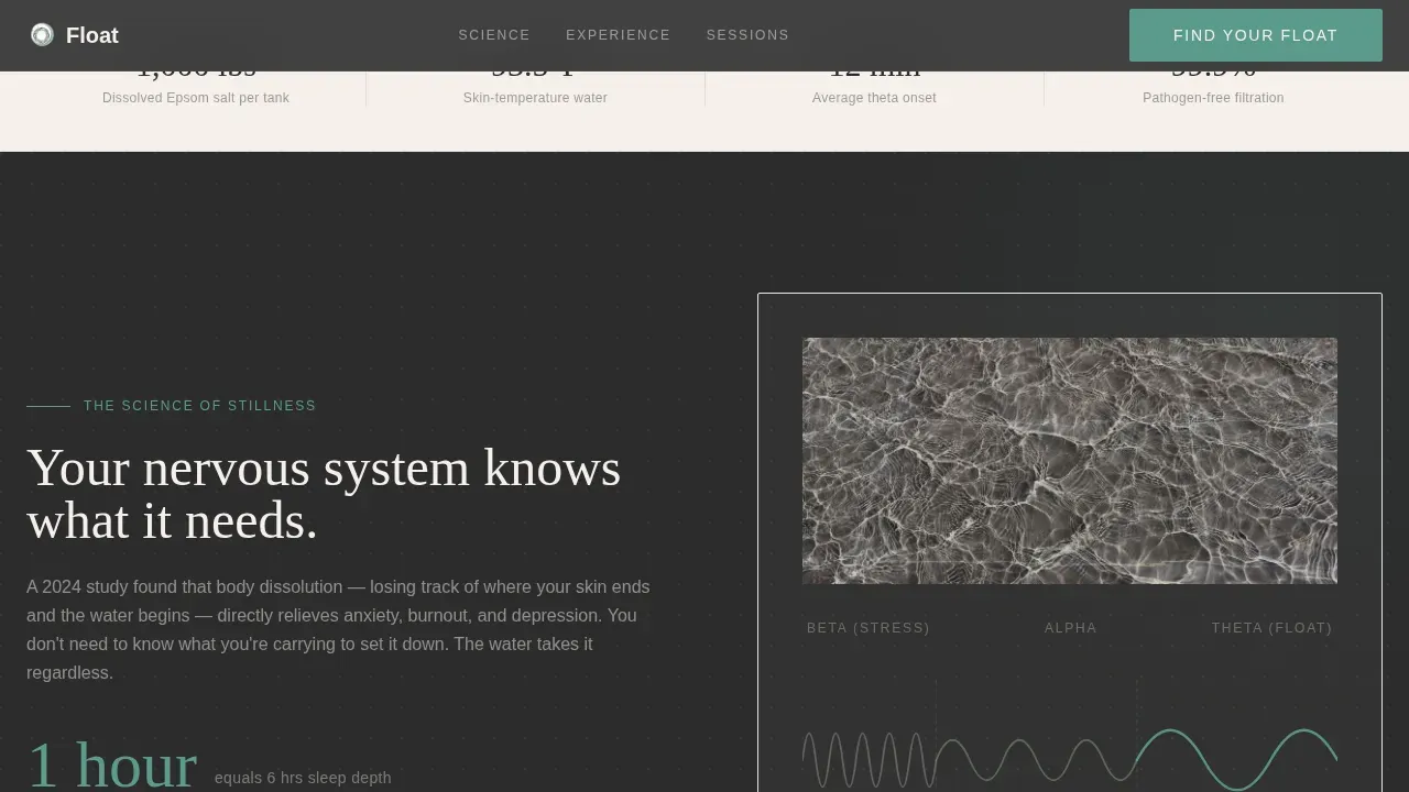 Wellness Modalities Booking Website Template
