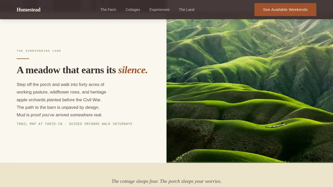 Agri-Tourism & Farm Experience Booking Website Template