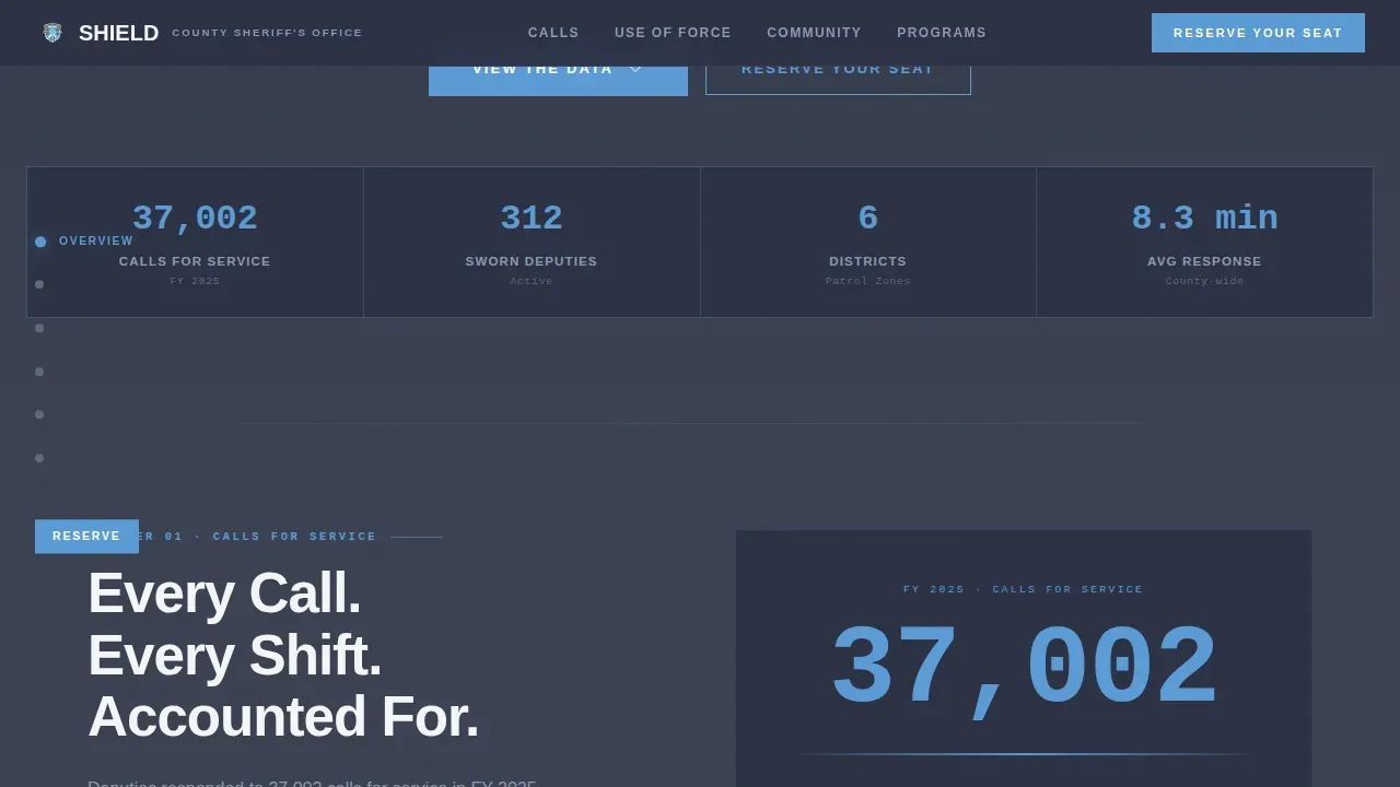 Police & Emergency Booking Website Template