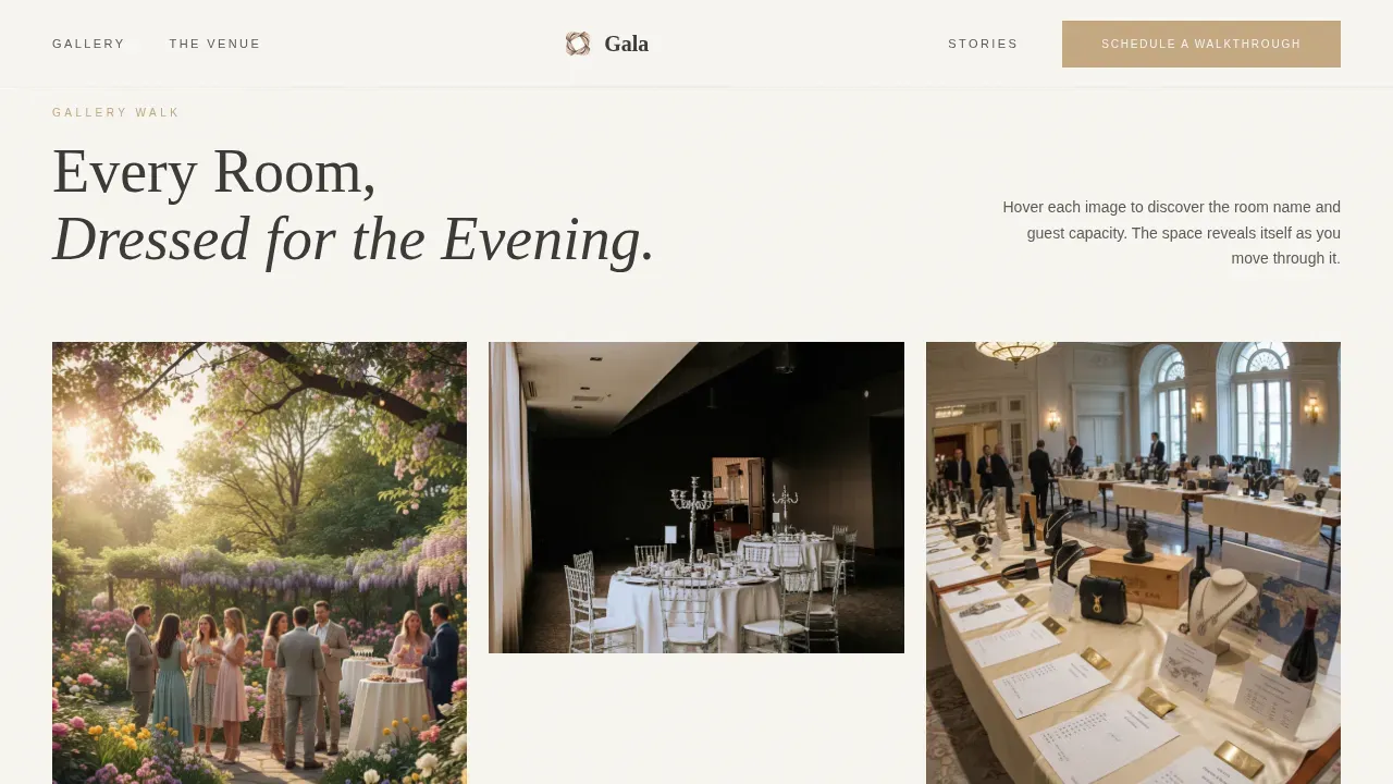 Charity Gala Event Booking Website Template