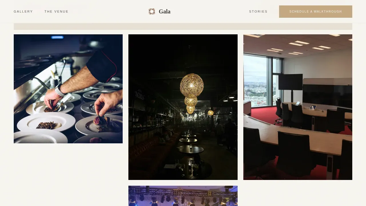 Charity Gala Event Booking Website Template