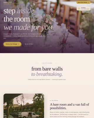 Baby Shower Event Pricing Website Template