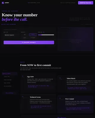 IT Services & Consulting Cost Calculator Website Template