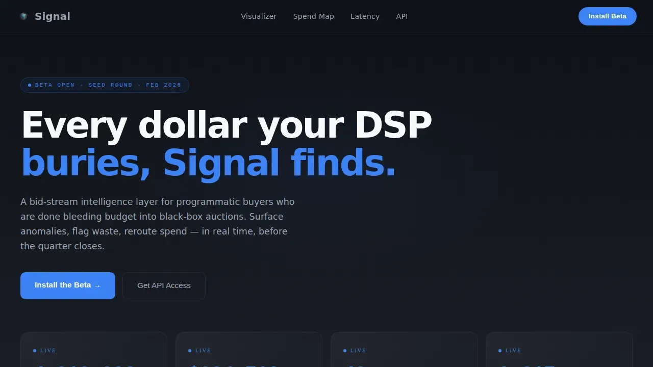 AdTech Startup Professional Website Template