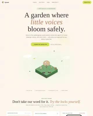 Kids Online Safety & Tech Professional Website Template