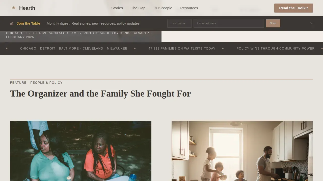 Equitable Housing Nonprofit Landing Page Template