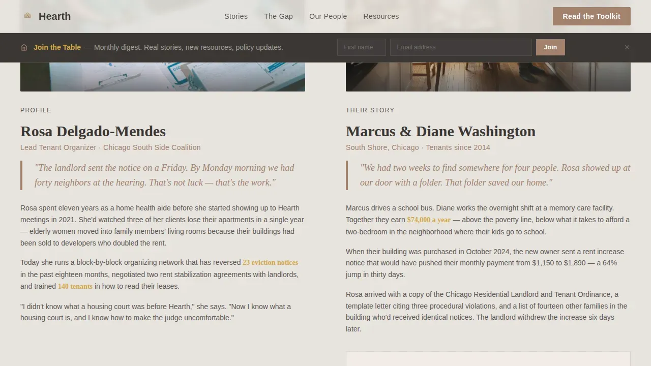 Equitable Housing Nonprofit Landing Page Template