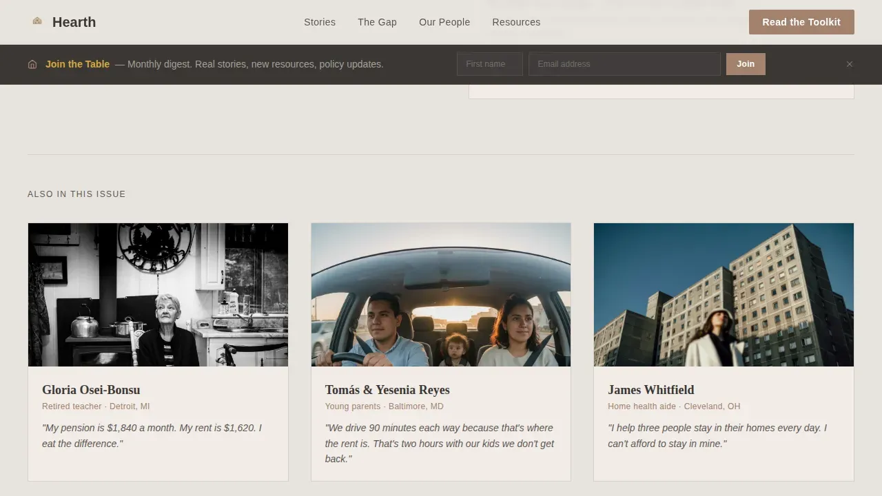 Equitable Housing Nonprofit Landing Page Template