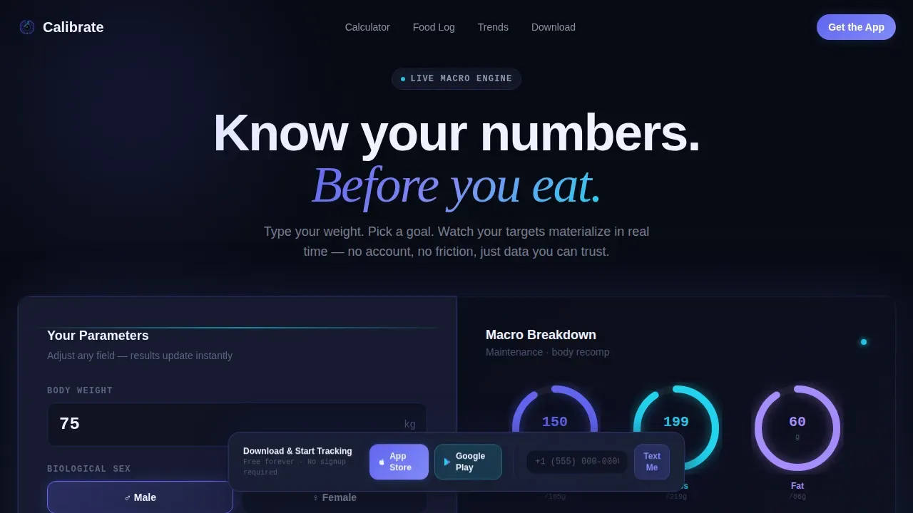 Consumer App & Platform Cost Calculator Website Template