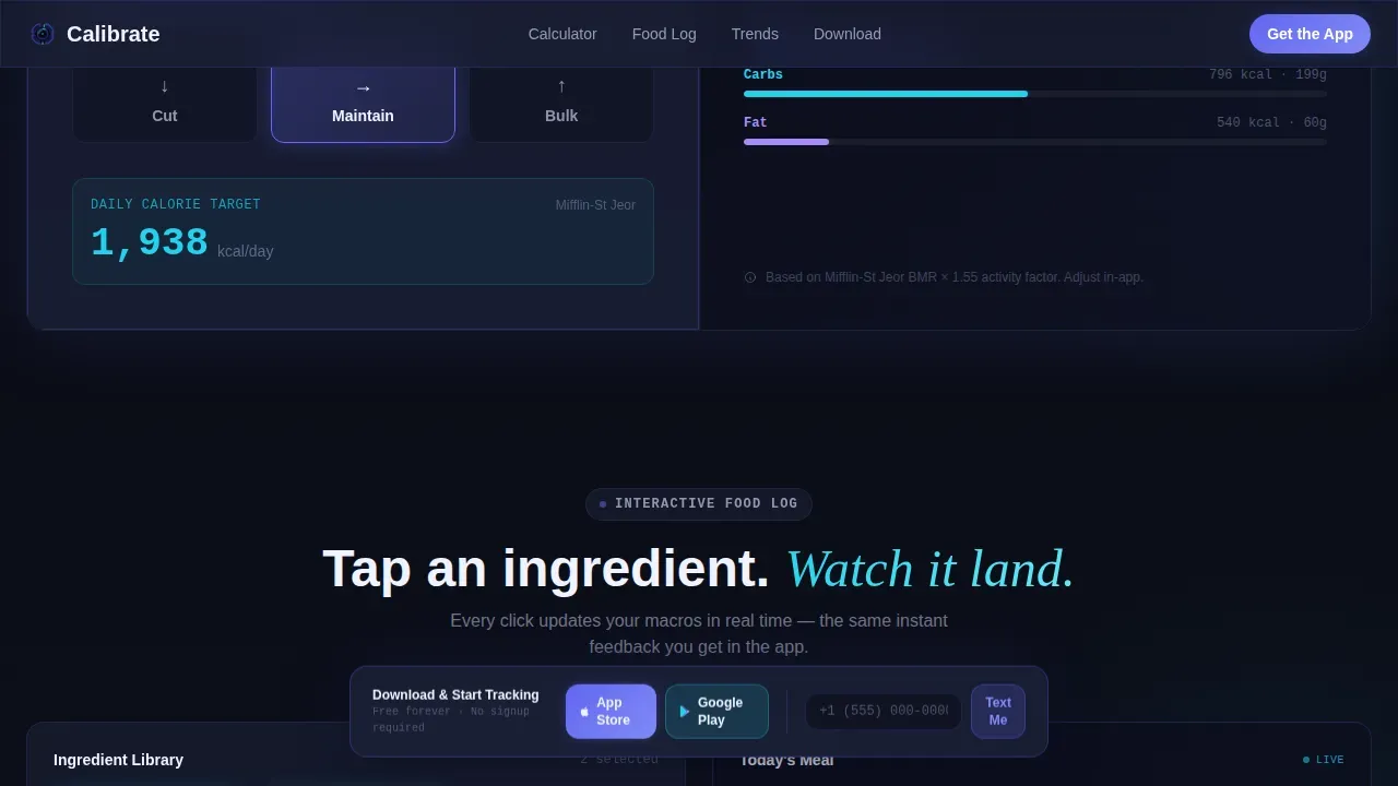 Consumer App & Platform Cost Calculator Website Template