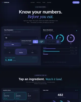 Consumer App & Platform Cost Calculator Website Template