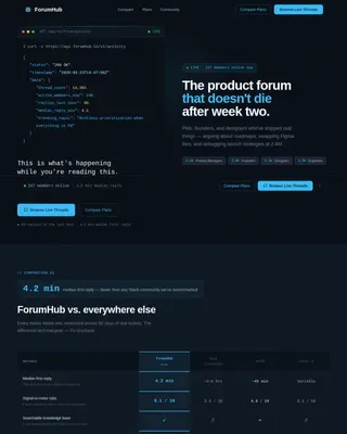 Community & Forum Reviews Website Template