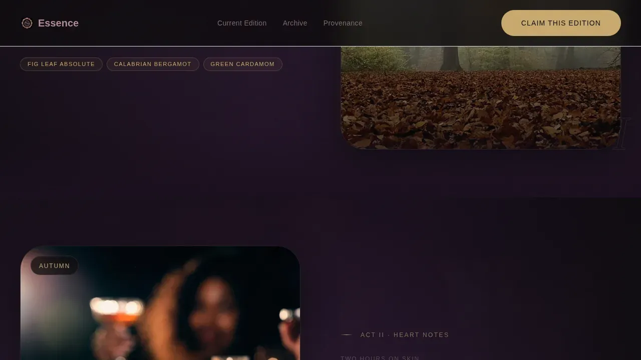 Fragrance & Perfume Brand Professional Website Template