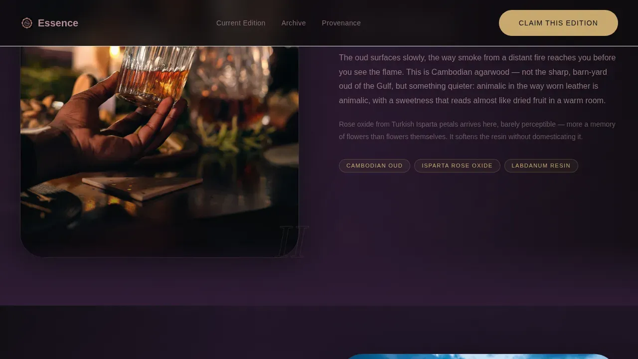 Fragrance & Perfume Brand Professional Website Template