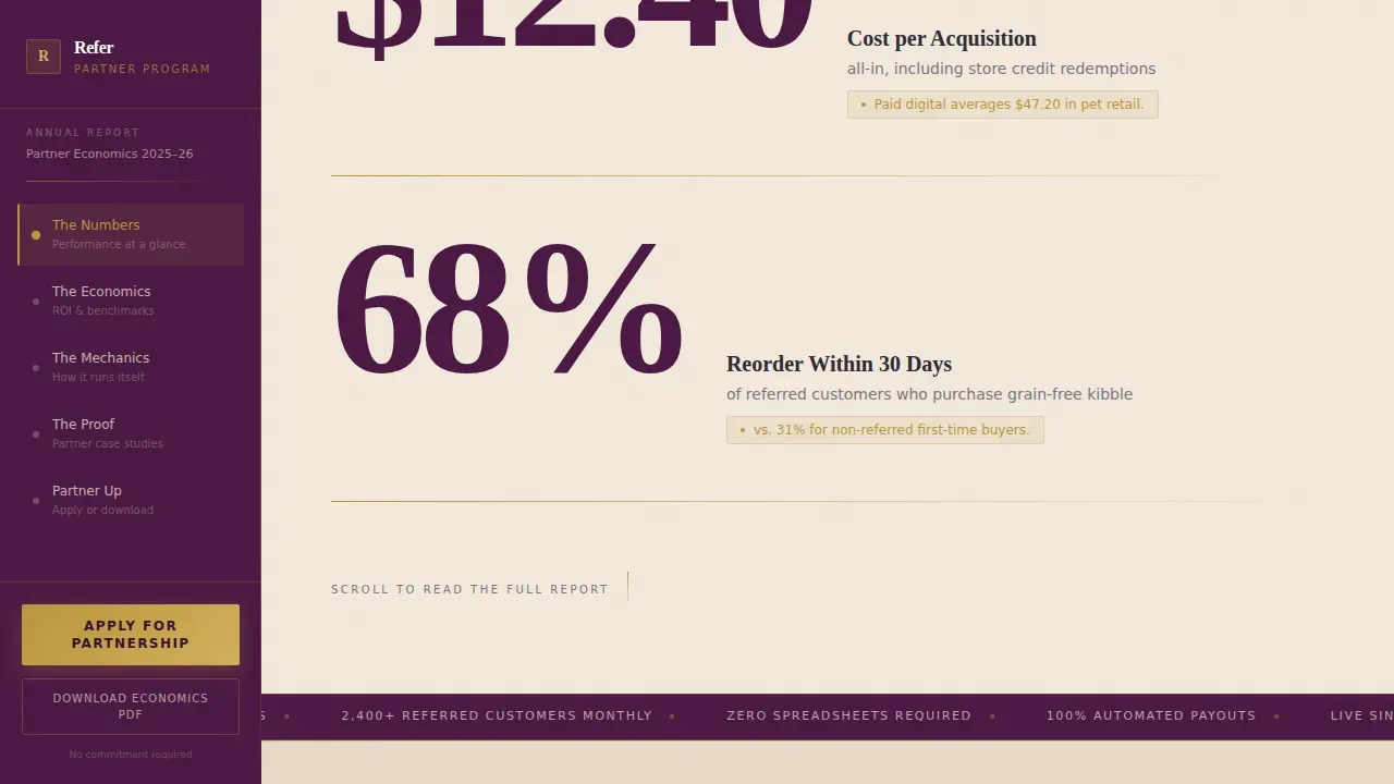 Viral Pet Referral Landing Page Template