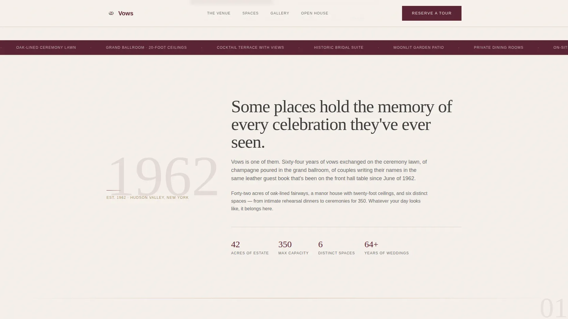Wedding Venue Booking Website Template