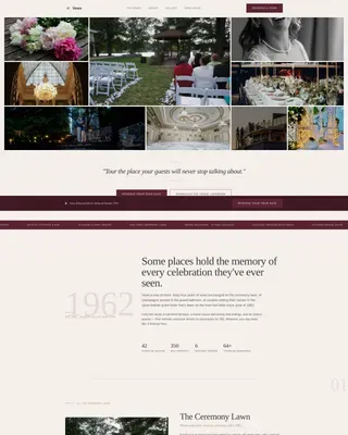Wedding Venue Booking Website Template