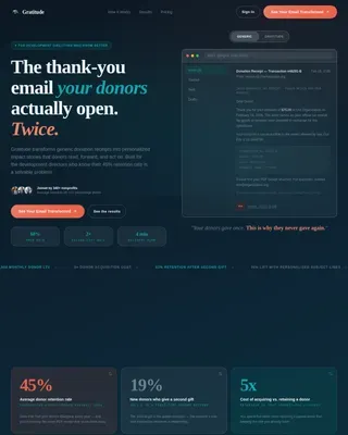 Smart Donor Engagement Landing Page Template