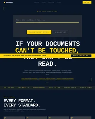 Accessible Braille Design Landing Page Template