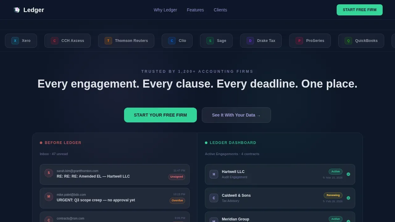 Accounting Firm Software Professional Website Template