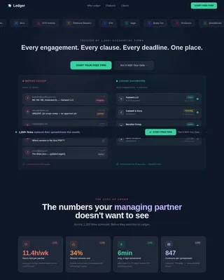Accounting Firm Software Professional Website Template