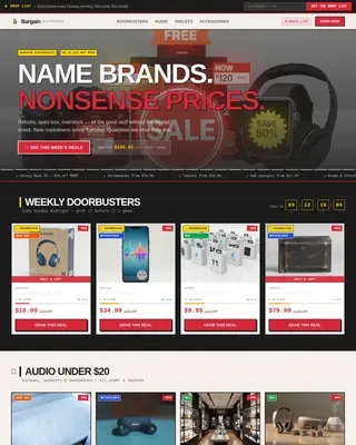 Advanced Electronics E-Commerce Portfolio & Case Study Website Template