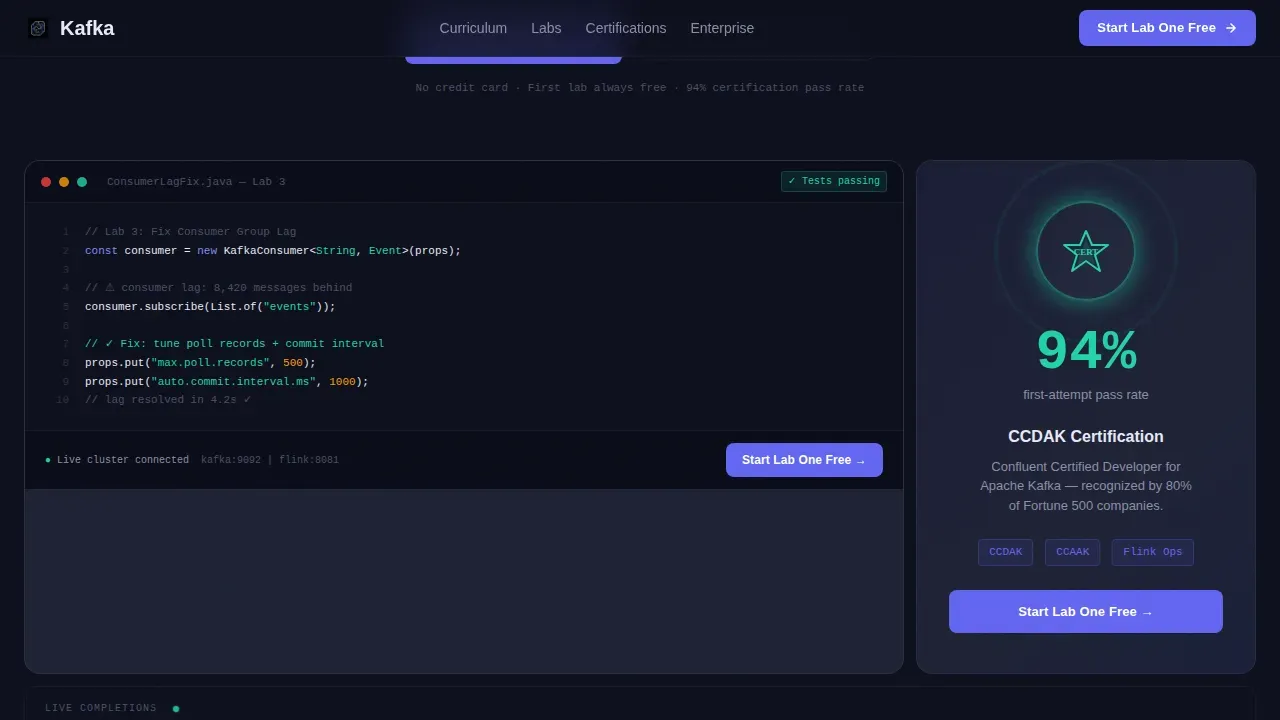 Advanced Data Processing Academy Landing Page Template