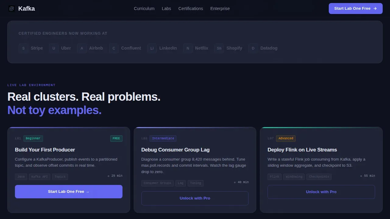 Advanced Data Processing Academy Landing Page Template