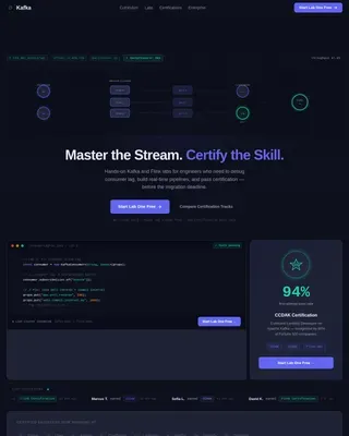 Advanced Data Processing Academy Landing Page Template