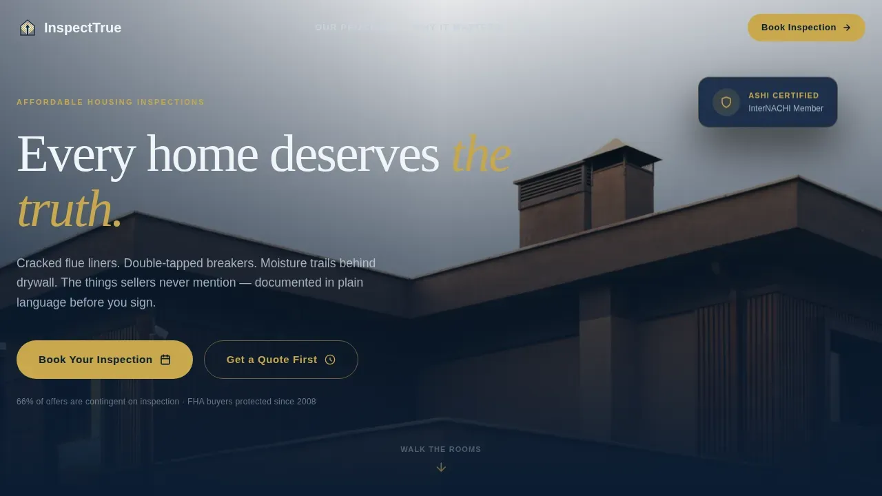 Expert Housing Inspector Landing Page Template