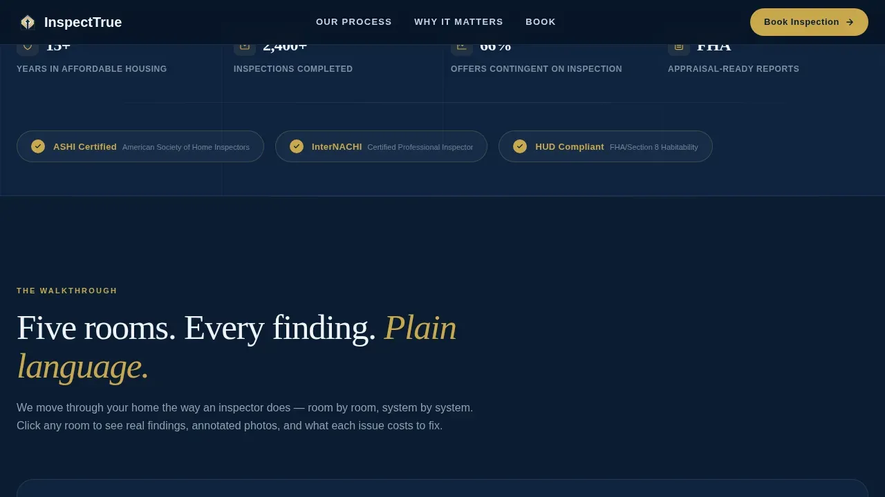 Expert Housing Inspector Landing Page Template