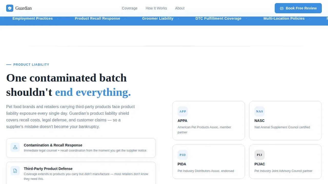 Trusted Pet Store Landing Page Template