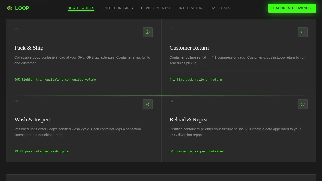 Smart Logistics Platform Landing Page Template