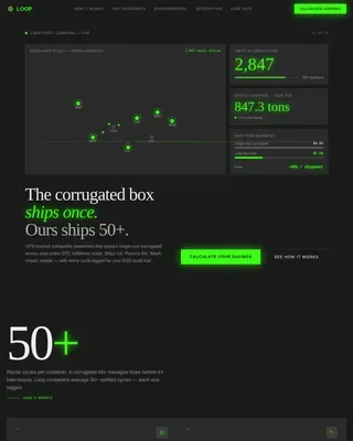 Smart Logistics Platform Landing Page Template