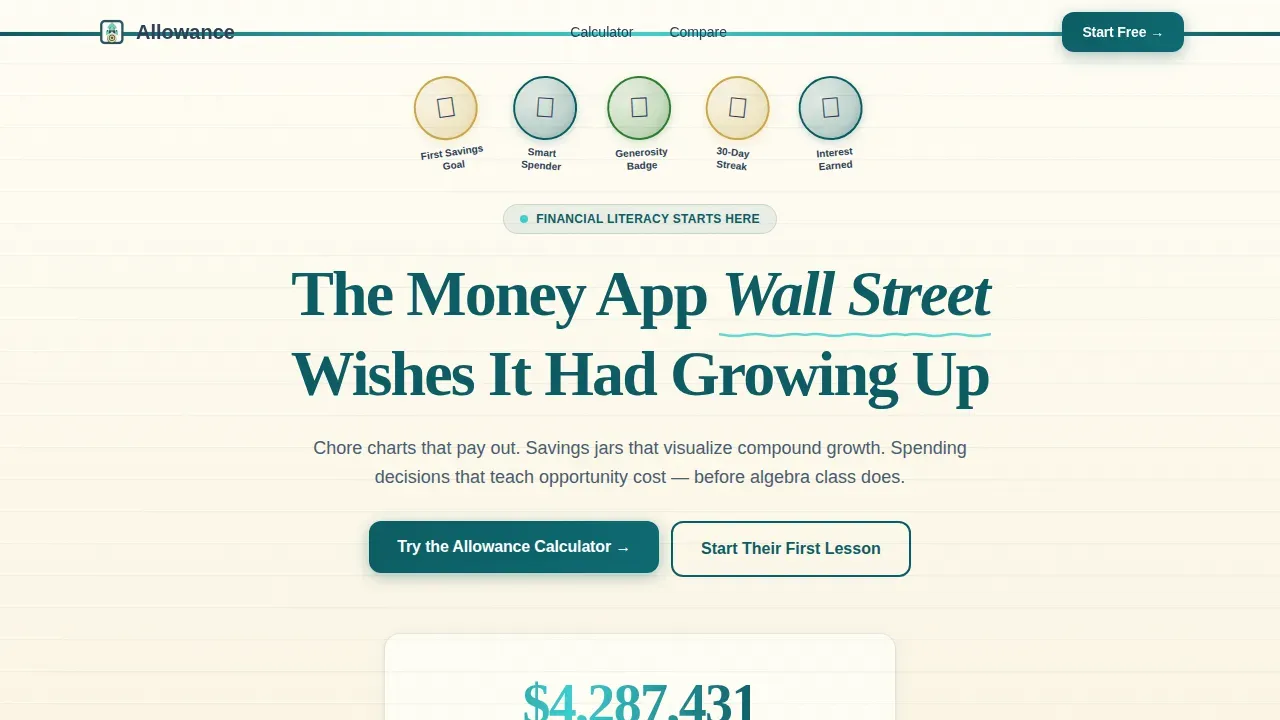 Intelligent Financial Literacy Landing Page Template