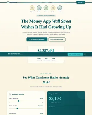 Intelligent Financial Literacy Landing Page Template