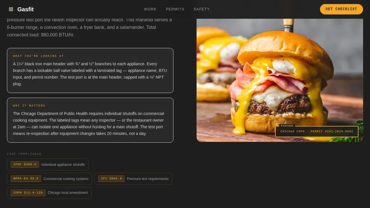 Certified Gas Technician Landing Page Template