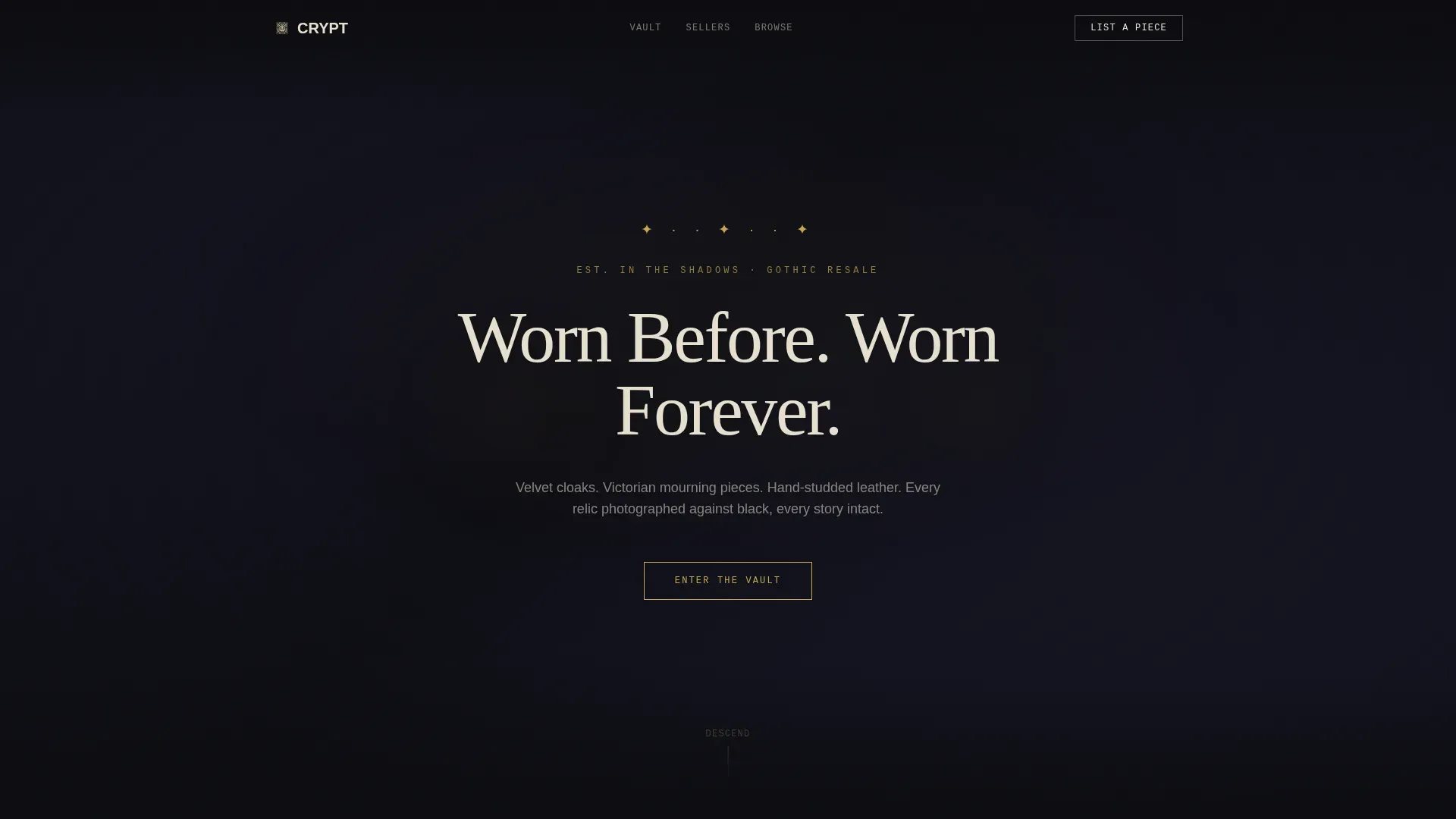 Gothic Fashion Professional Website Template