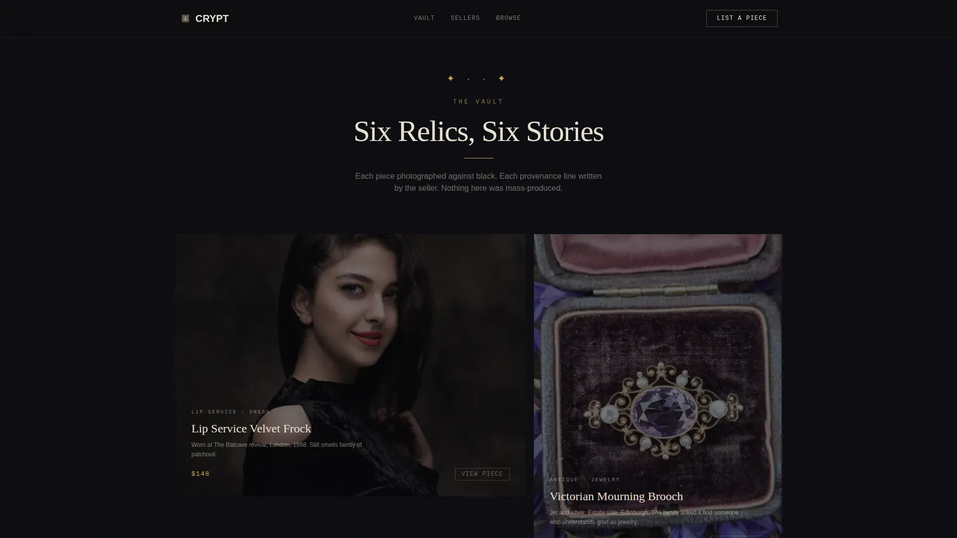 Gothic Fashion Professional Website Template