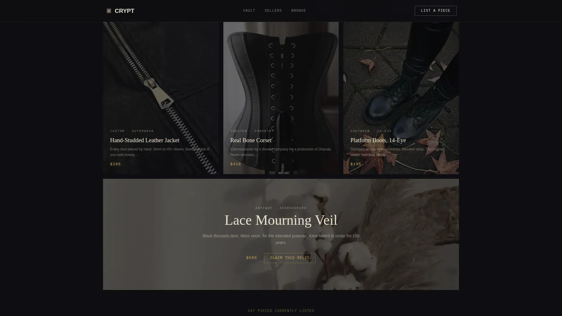 Gothic Fashion Professional Website Template